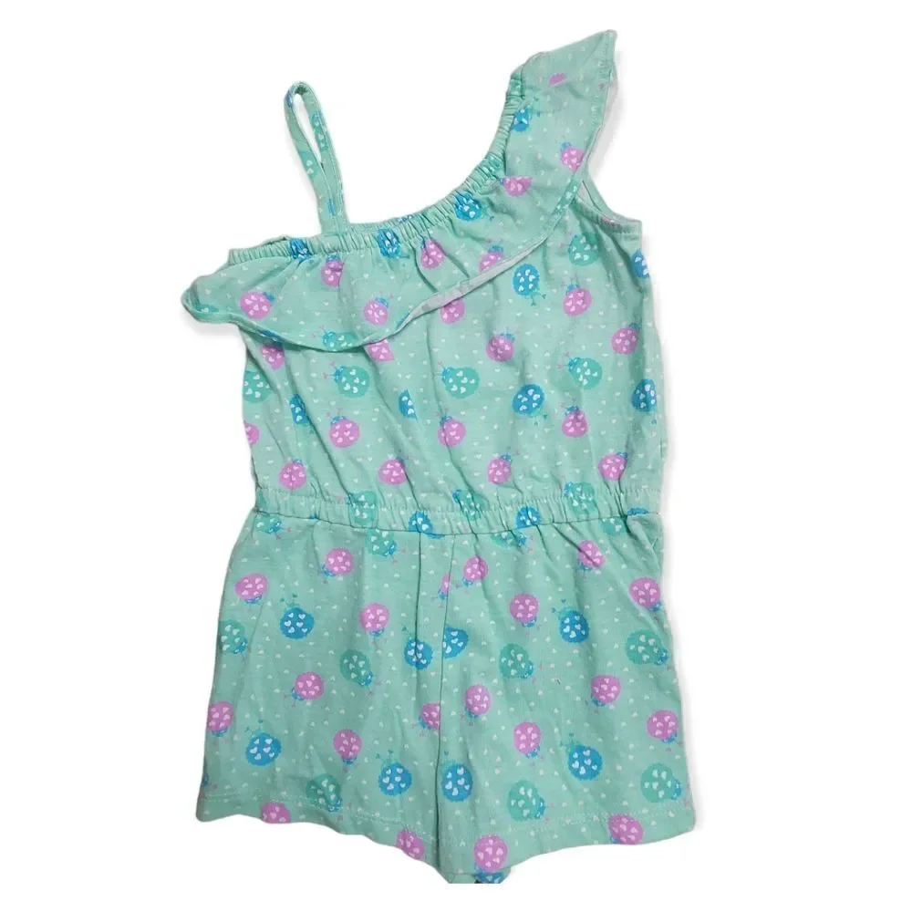 mixed teal romper